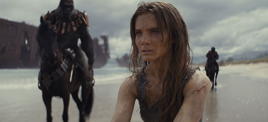 Freya Allen in Kingdom of the Planet of the Apes