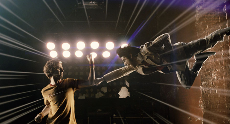 Michael Cera and Satya Bhabha in Scott Pilgrim vs. The World