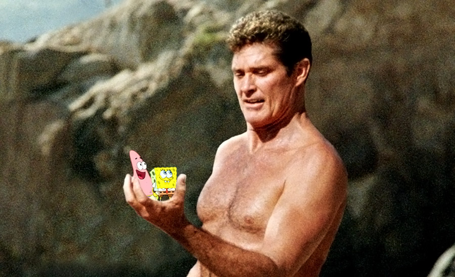 David Hasselhoff in The SpongeBob SquarePants Movie