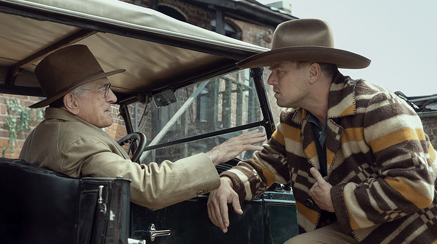 Robert De Niro and Leonardo DiCaprio in Killers of the Flower Moon