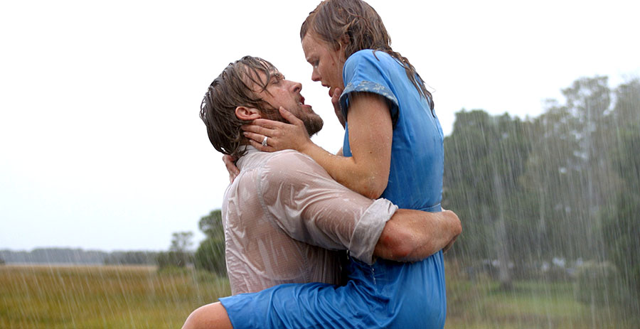 Ryan Gosling and Rachel McAdams in The Notebook