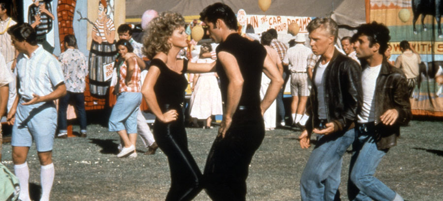 Olivia Newton-John and John Travolta in Grease