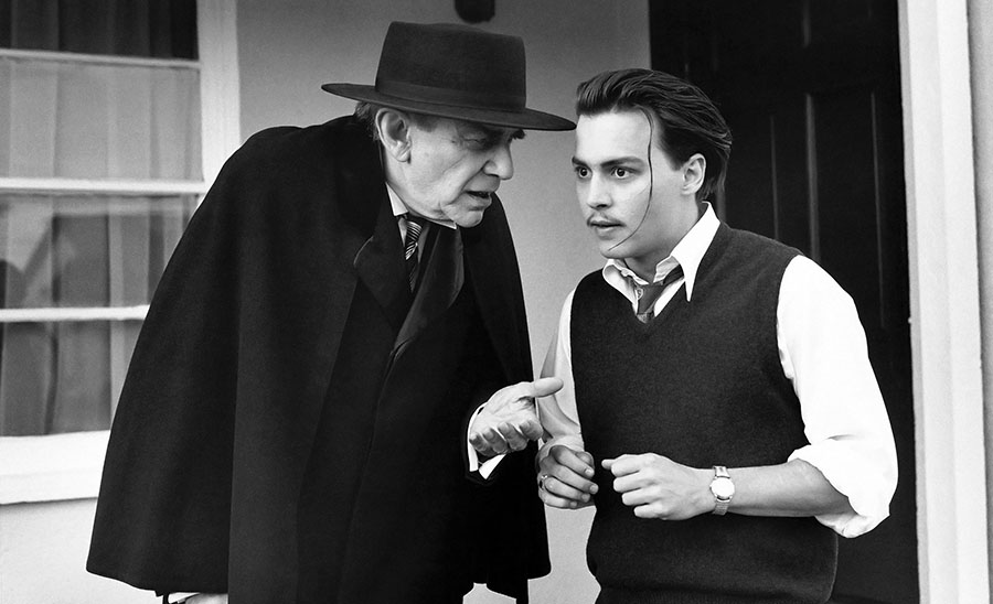 Martin Landau and Johnny Depp in Ed Wood