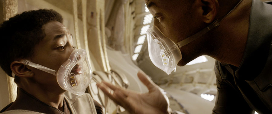 Jaden Smith and Will Smith in After Earth