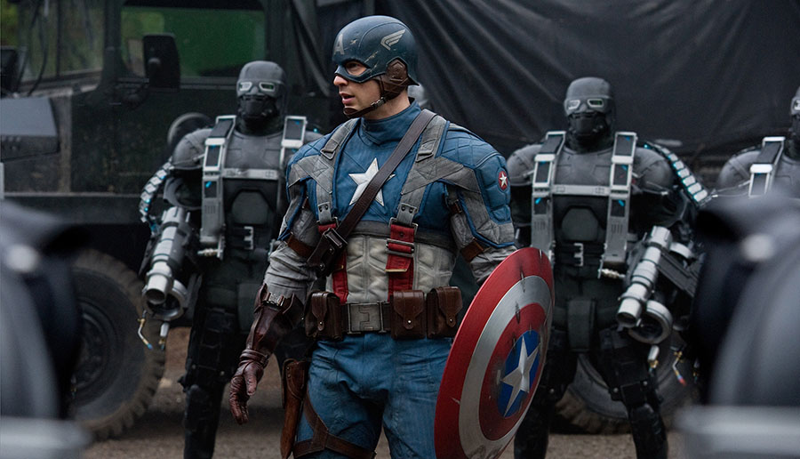 Chris Evans in Captain America: The First Avenger