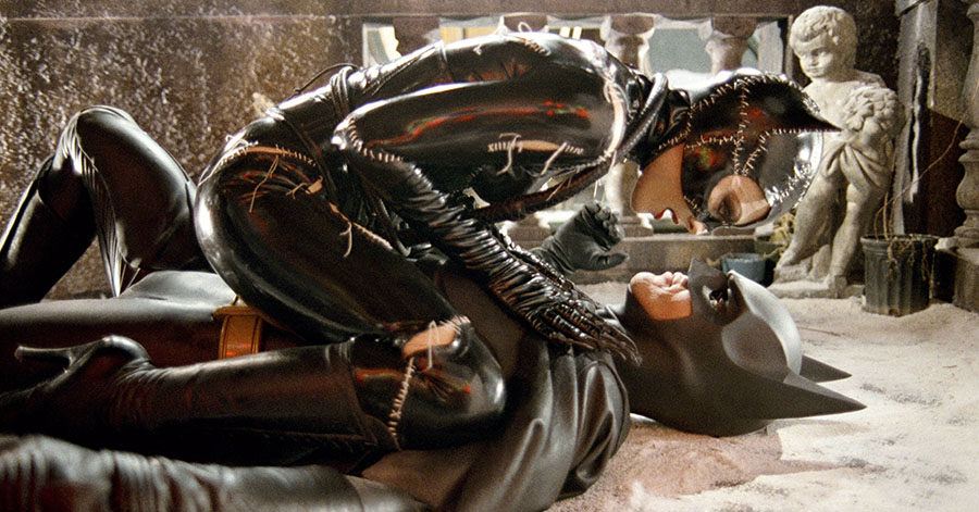 Michelle Pfeiffer and Michael Keaton in Batman Returns