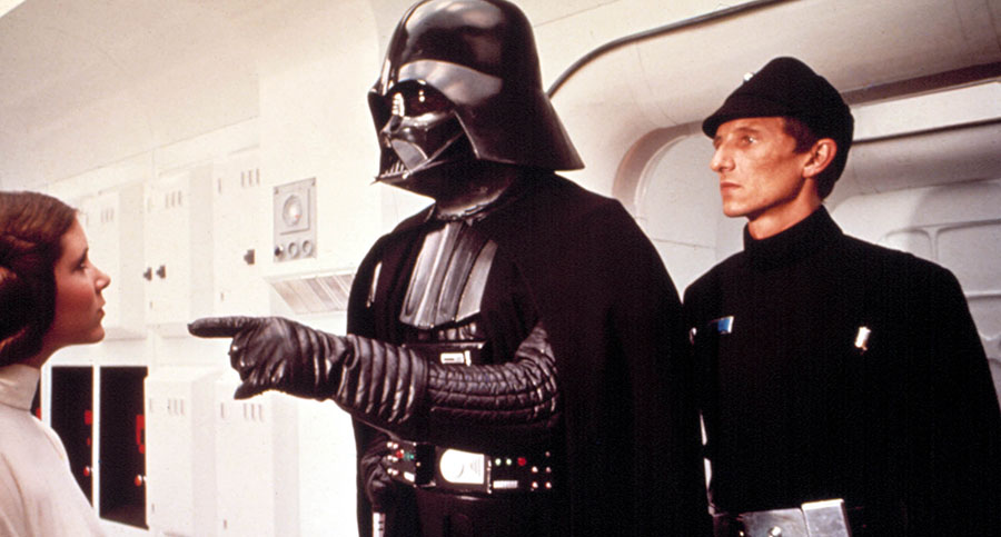 Princess Leia and Darth Vader