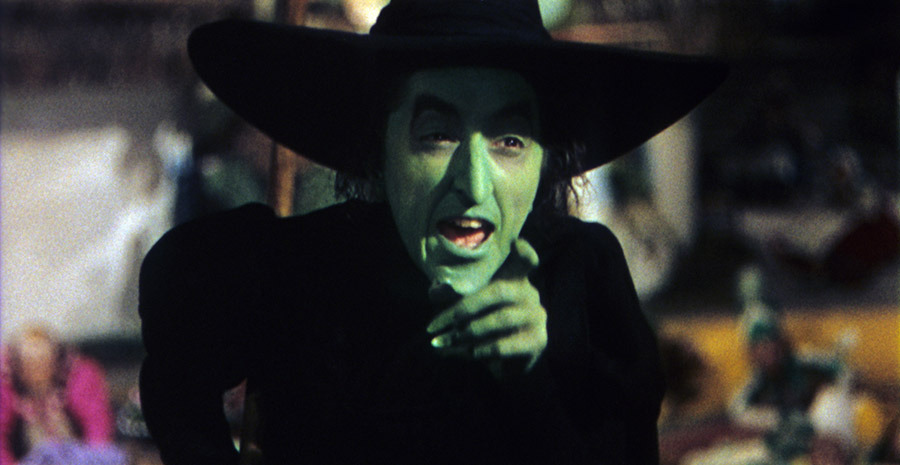 Margaret Hamilton as The Wicked Witch of the West in The Wizard of Oz