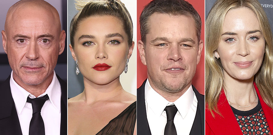 Robert Downey Jr., Florence Pugh, Matt Damon, Emily Blunt