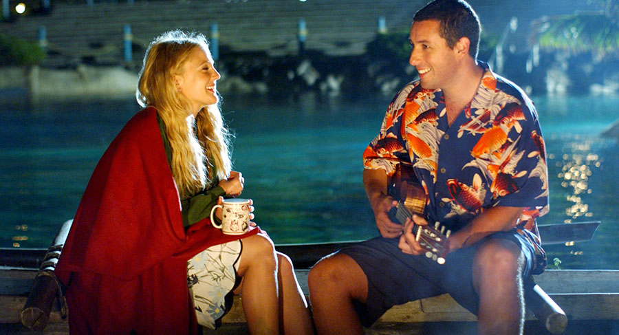 Drew Barrymore and Adam Sandler in 50 First Dates