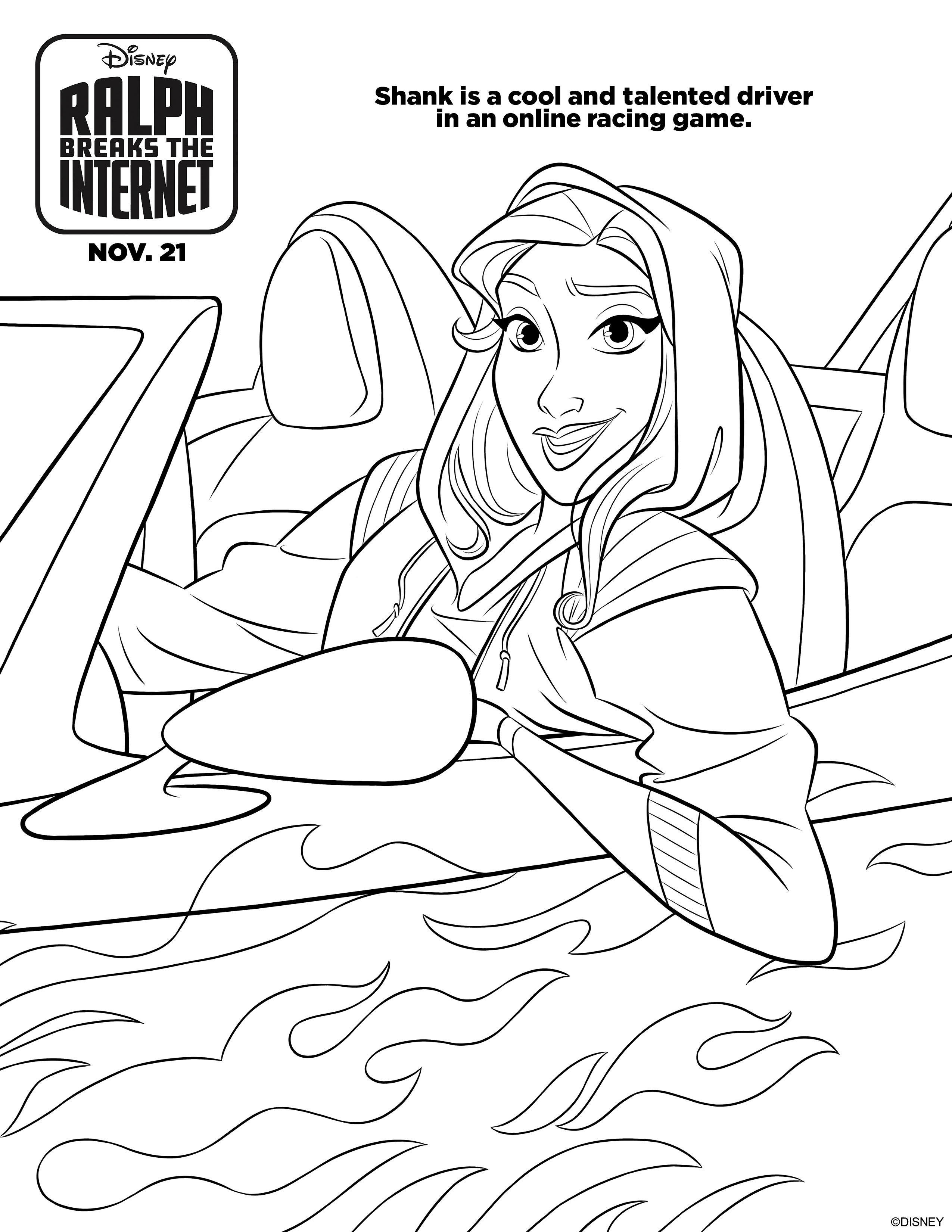 coloring pages of knowsmore ralph breaks the internet