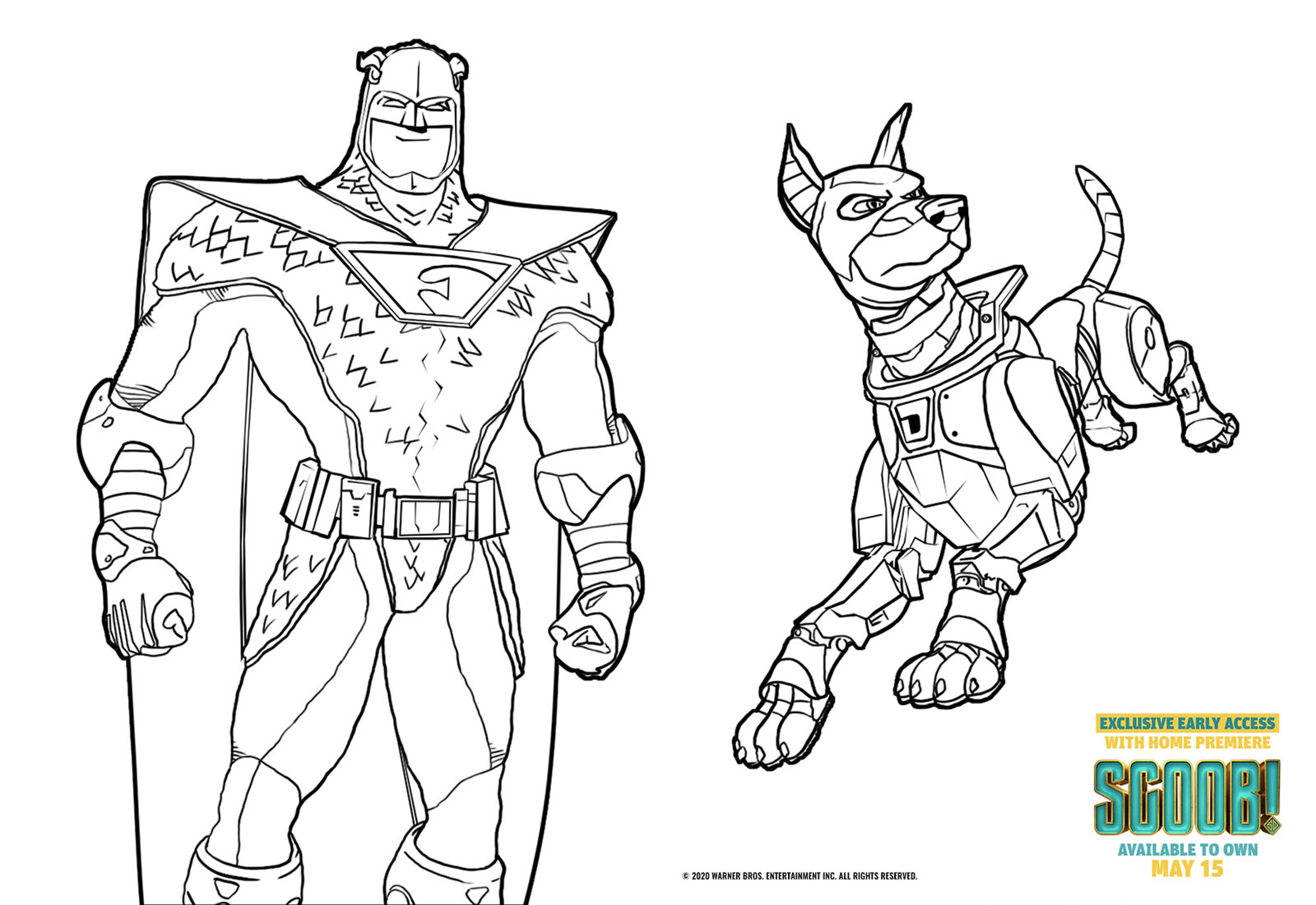 scoob coloring page