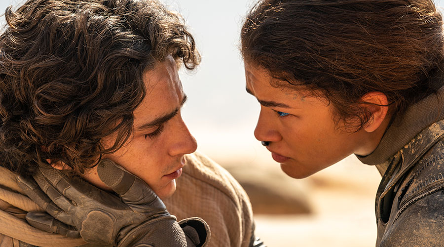 Timothee Chalamet and Zendaya in Dune Part Two