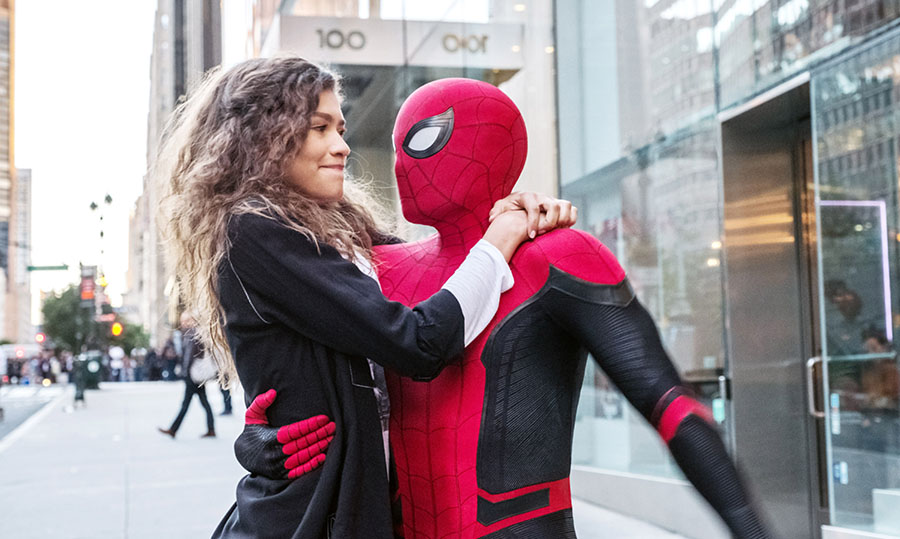 Zendaya and Tom Holland in Spider-Man: Far From Home