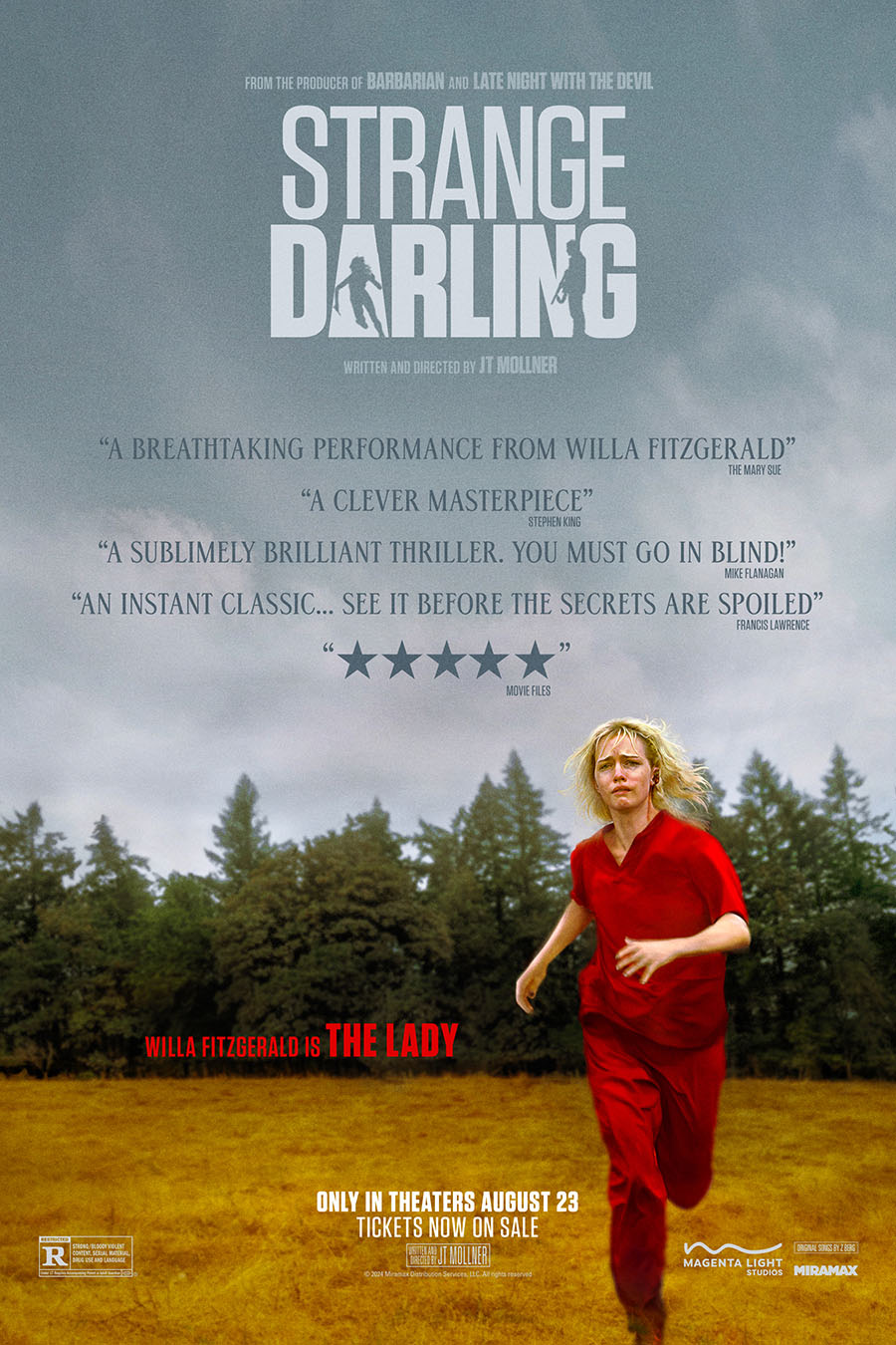 Strange Darling poster - hers