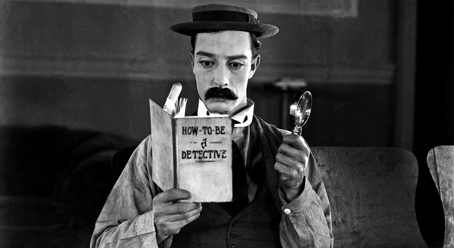 Buster Keaton in Sherlock, Jr.