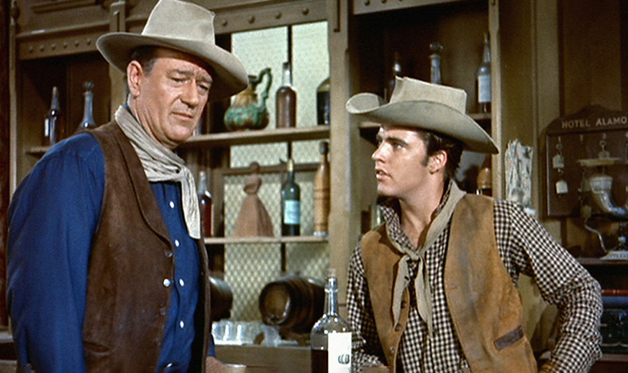 John Wayne and Ricky Nelson in Rio Bravo