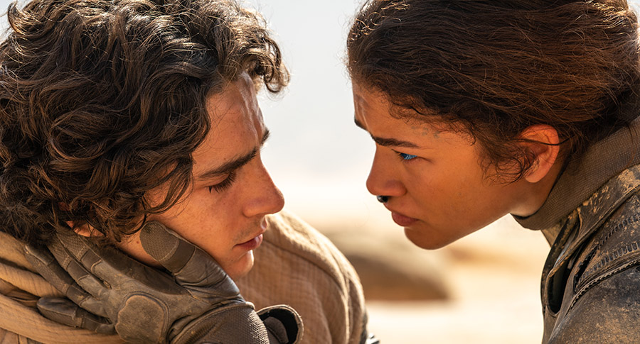 Timothee Chalamet and Zendaya in Dune: Part Two