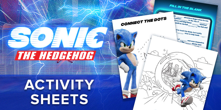 check out these 'sonic the hedgehog' activity sheets  fandango