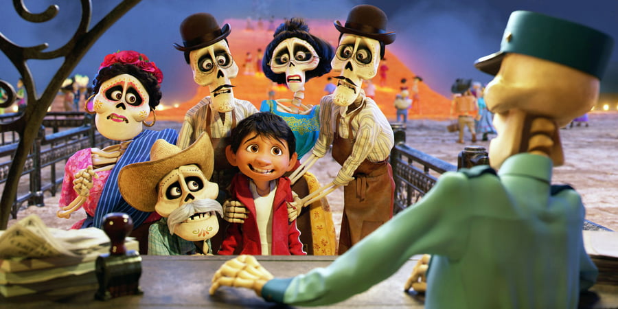 Miguel and his family in Coco