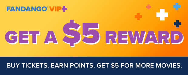Earn 125 points on every ticket you buy. Rack up 500 points to score a $5 reward for more movies. Plus, link your theater account at checkout and get the best of both.  